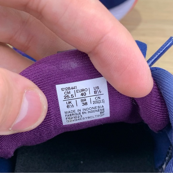 Asics Gel Cumulus 25 Deep Ocean Lilac Running Shoes Women’s Size 8.5 - Picture 9 of 9